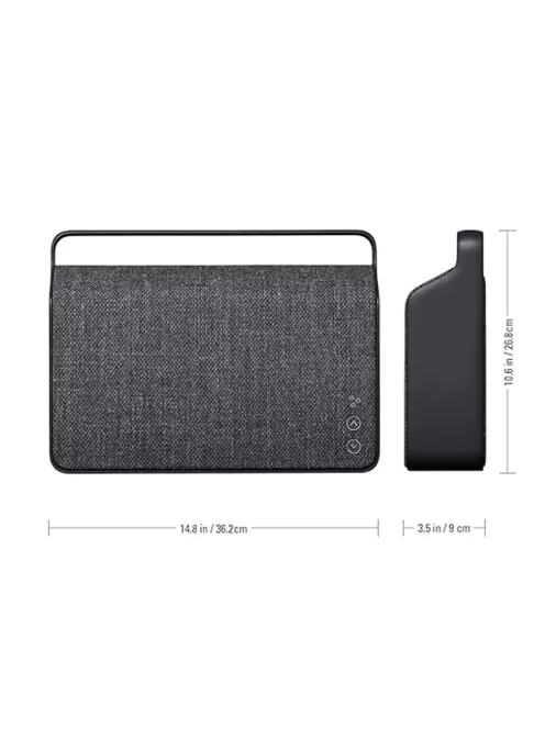 VIFA COPENHAGEN 2.0 - Portable premium wireless multi-room speaker with woven "KVADRAT" textile cover - Slate black