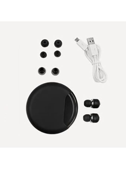 MUZIX YA AIR TWINS - True Wireless Stereo (TWS) Micro Earphones with 2600mAh PowerBank Case  - Black