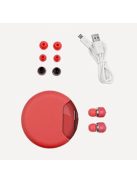 MUZIX YA AIR TWINS - True Wireless Stereo (TWS) Micro Earphones with 2600mAh PowerBank Case  - Red