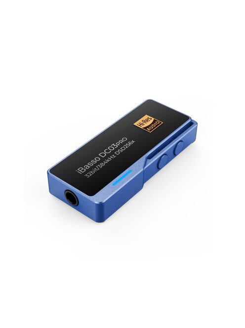 IBASSO DC03PRO - USB Type-C FEMALE to 3,5mm Jack FEMALE Adapter DAC with 32bit 384kHz PCM DSD256 - Blue