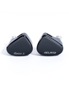   IBASSO JR GELATO - Single Dynamic Driver In-ear Monitor Earphones with Silver Plated Copper 2-Pin Cable - Black