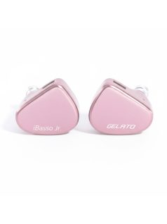   IBASSO JR GELATO - Single Dynamic Driver In-ear Monitor Earphones with Silver Plated Copper 2-Pin Cable - Pink