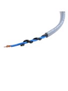 MELODIKA PURPLE SERIES MDSC25 - Banana Speaker Cable Pair (2,5mm2) - Gunmetal - 1,5m