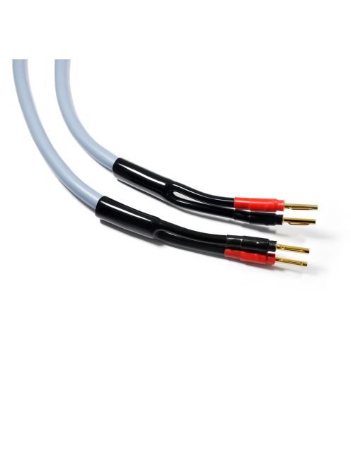 MELODIKA PURPLE SERIES MDSC25 - Banana Speaker Cable Pair (2,5mm2) - Gunmetal - 2,5m