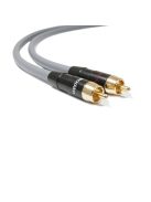 MELODIKA PURPLE SERIES MD2R - RCA M and RCA M Cable Pair - Gunmetal - 0,5m