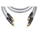 MELODIKA PURPLE SERIES MD2R - RCA M and RCA M Cable Pair - Gunmetal - 1m