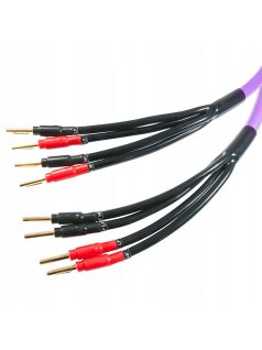   MELODIKA PURPLE SERIES MDBA415 - Banana Bi-Amp Cable Pair (4mm2 + 1,5mm2) - Purple - 2,5m