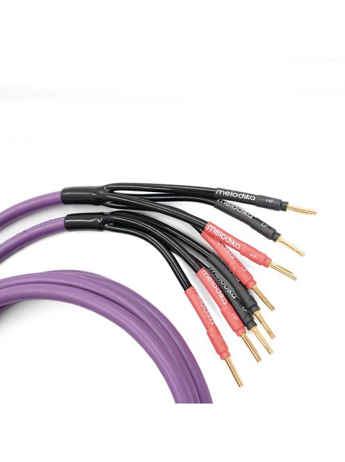 MELODIKA PURPLE SERIES MDBA415 - Banana Bi-Amp Cable Pair (4mm2 + 1,5mm2) - Purple - 2,5m