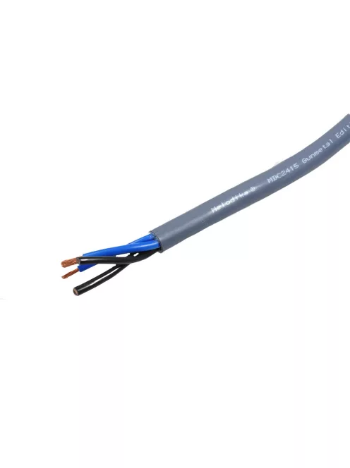 MELODIKA PURPLE SERIES MDBW415 - Banana Bi-Wire Cable Pair (4mm2 + 1,5mm2) - Gunmetal - 2,5m