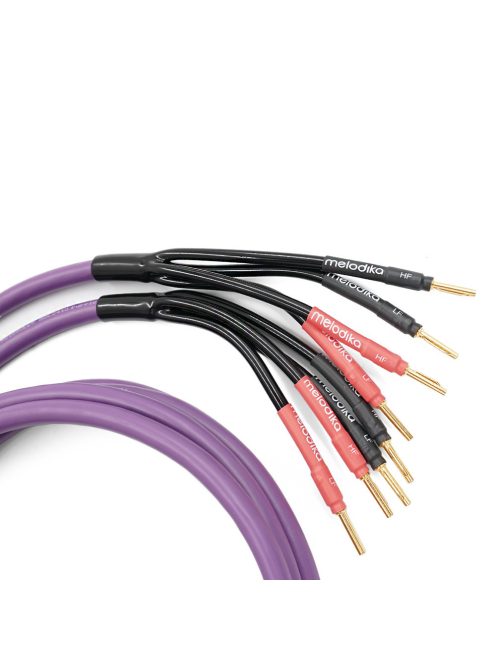 MELODIKA PURPLE SERIES MDBW415 - Banana Bi-Wire Cable Pair (4mm2 + 1,5mm2) - Purple - 3m