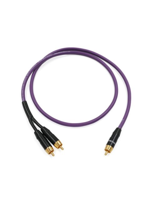 MELODIKA PURPLE SERIES MDSWY - RCA M Subwoofer Y-Cable - Gunmetal - 2m