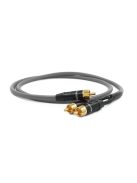 MELODIKA PURPLE SERIES MDSWY - RCA M Subwoofer Y-Cable - Gunmetal - 4m