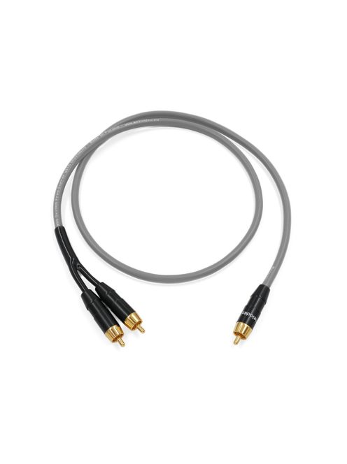 MELODIKA PURPLE SERIES MDSWY - RCA M Subwoofer Y-Cable - Gunmetal - 5m