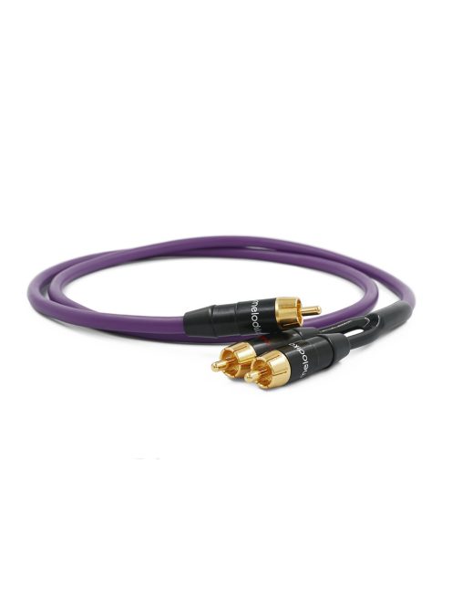 MELODIKA PURPLE SERIES MDSWY - RCA M Subwoofer Y-Cable - Purple - 0,5m