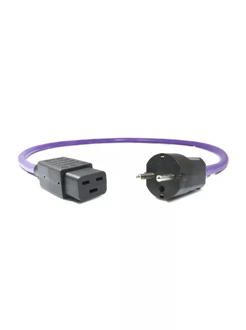 MELODIKA PURPLE SERIES MDP16A - Schuko-IEC C19 Power Cable - 0,75m