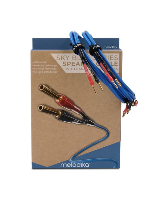 MELODIKA SKY BLUE SERIES SBSC15 - Banana Speaker Cable Pair (2x1,5mm2) - 1,5m