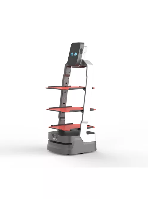 ORIONSTAR LUCKIBOT AUTO RECHARGING - A.I. Controlled Intelligent Delivery Robot for Hospitality and Service Environments With Self-Charging Dock