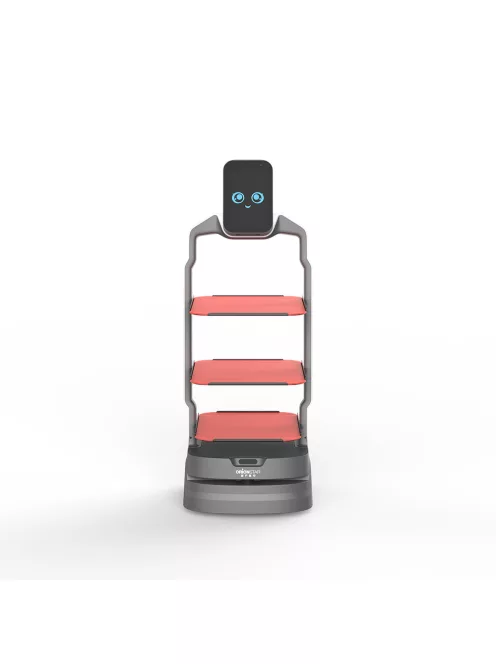ORIONSTAR LUCKIBOT AUTO RECHARGING - A.I. Controlled Intelligent Delivery Robot for Hospitality and Service Environments With Self-Charging Dock