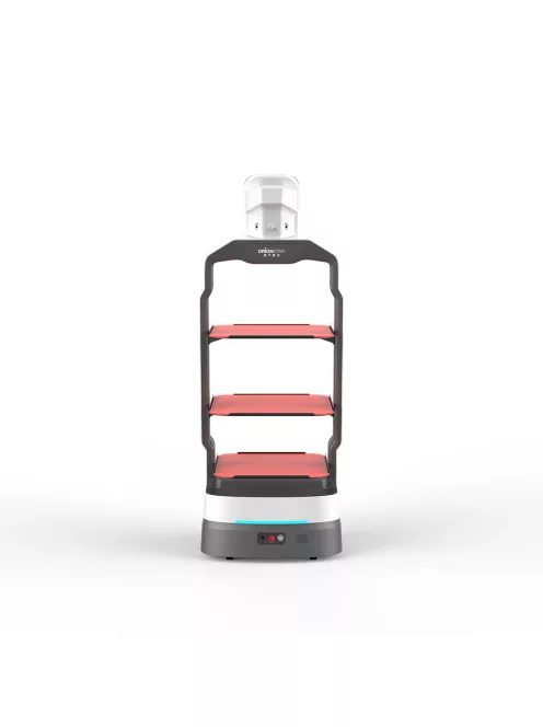 ORIONSTAR LUCKIBOT AUTO RECHARGING - A.I. Controlled Intelligent Delivery Robot for Hospitality and Service Environments With Self-Charging Dock