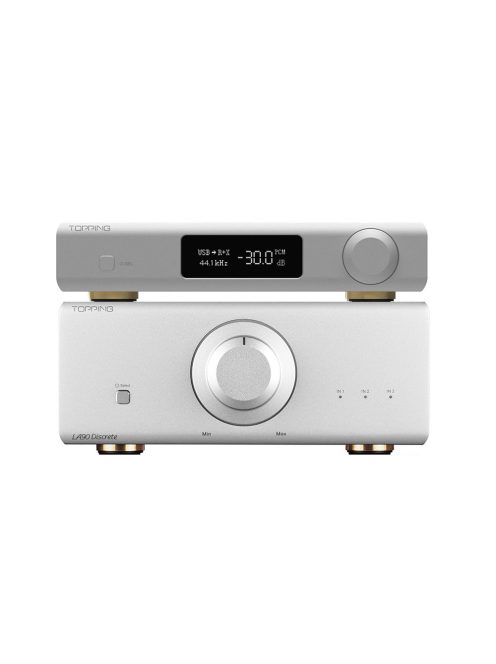 TOPPING LA90 DISCRETE + TOPPING D90 III SABRE SILVER PACKAGE