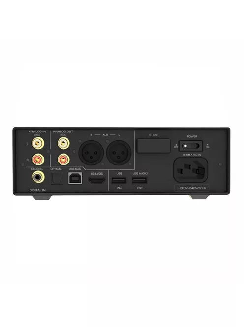 SHANLING EH3 - DAC desktop cu amplificare pentru căști și streamer WiFi Bluetooth 5 aptX HD LDAC 32bit 768kHz DSD512 - Negru