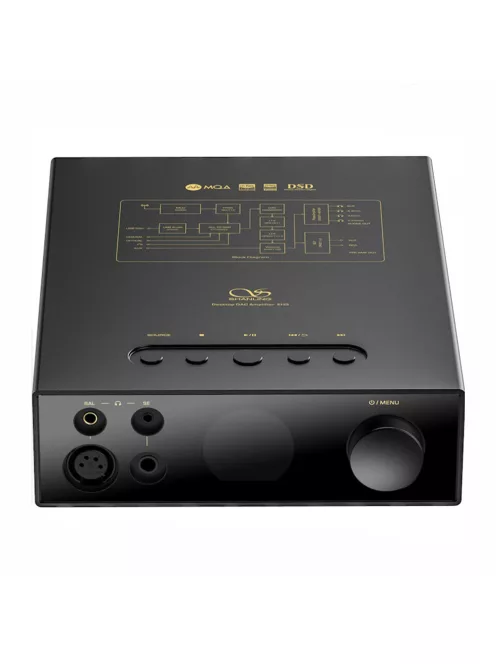 SHANLING EH3 - DAC desktop cu amplificare pentru căști și streamer WiFi Bluetooth 5 aptX HD LDAC 32bit 768kHz DSD512 - Negru