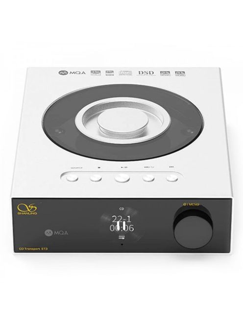 SHANLING ET3 - Desktop CD Player Transport WiFi Bluetooth 5 aptX HD LDAC MQA-CD 32bit 768kHz DSD512 - Silver