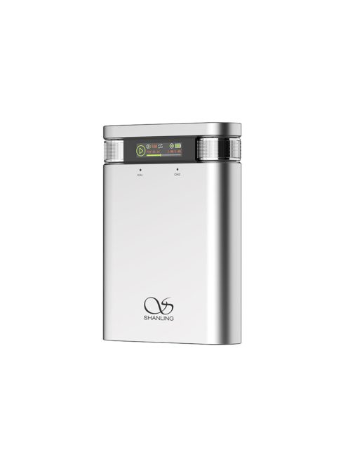 SHANLING H2 - DAC portabil și amplificator pentru căști cu player muzical Bluetooth 5.0 LDAC 32bit 384kHz DSD256 - Argint