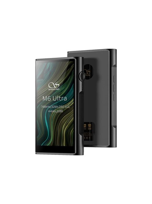 SHANLING M6 ULTRA - Portable Audio Player WiFi Bluetooth 5 aptX HD LDAC MQA 32bit 768kHz DSD512 - Black
