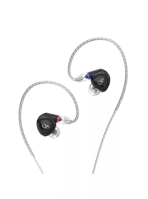 SHANLING MG100 - Single Dynamic Driver In-ear Monitor Earphones with Silver Plated Copper MMCX Cable - Black