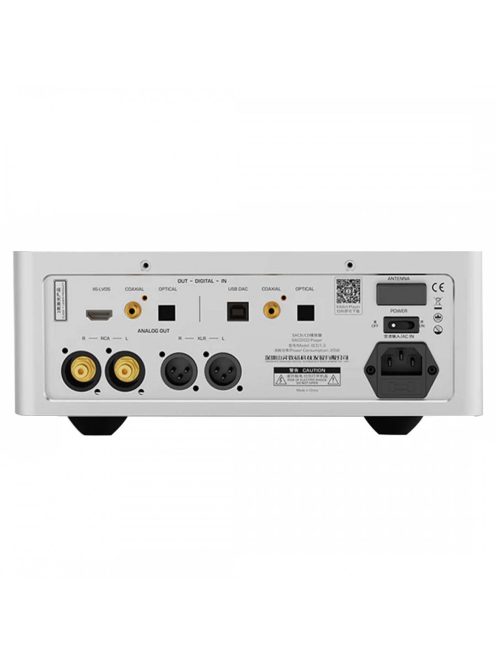 SHANLING SCD1.3 - Desktop SACD Player DAC Headphone Amplifier Streamer WiFi Bluetooth 5 aptX HD LDAC 32bit 768kHz DSD512 - Silver