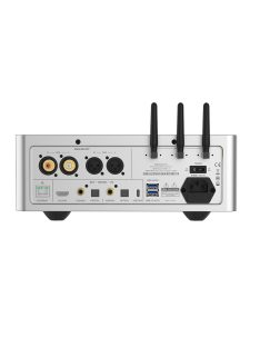   SHANLING SM1.3 - Desktop Streamer DAC Headphone Amplifier WiFi Bluetooth 5.2 aptX HD LDAC MQA 32bit 768khz DSD512 - Silver