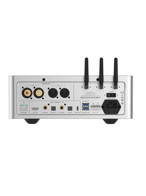 SHANLING SM1.3 - Desktop Streamer DAC Headphone Amplifier WiFi Bluetooth 5.2 aptX HD LDAC MQA 32bit 768khz DSD512 - Silver