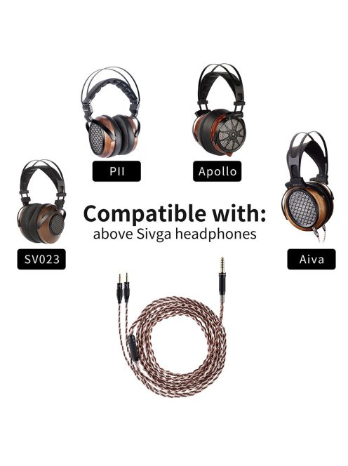 SIVGA AUDIO HEADPHONE CABLE - 6N OCC Headphone Cable - 4,4mm