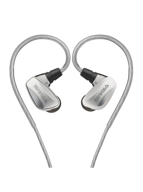 Sivga SM100 - Dual Dynamic Driver In-Ear Earphones with Mic and Silver-Plated detachable 2-Pin Cable
