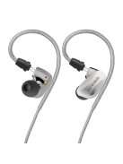 Sivga SM100 - Dual Dynamic Driver In-Ear Earphones with Mic and Silver-Plated detachable 2-Pin Cable