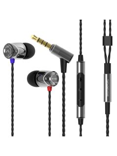   SOUNDMAGIC E10C  - Stereo high quality multi award winner In-Ear headphones with Mic. - Silver-Black
