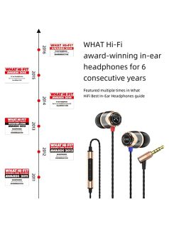   SOUNDMAGIC E10C  - Stereo high quality multi award winner In-Ear headphones with Mic. - Gold