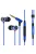SOUNDMAGIC E10C  - Stereo high quality multi award winner In-Ear headphones with Mic. - Blue
