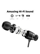 SOUNDMAGIC E11BT - High quality Bluetooth® 5.0 24 Bit DAC neckband In-Ear headphones, with extra long battery time - Black