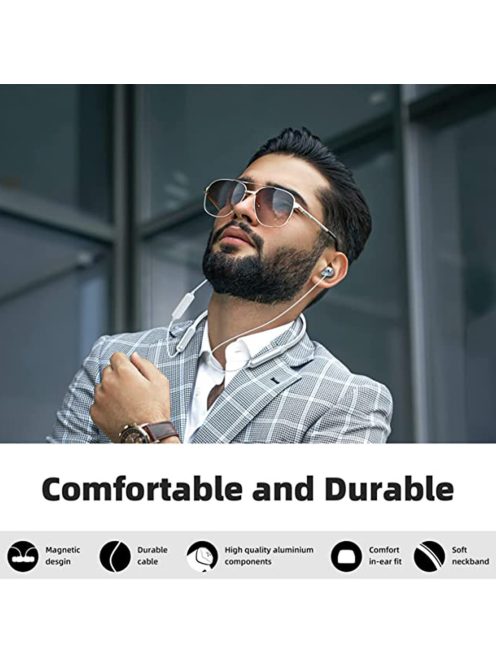 SOUNDMAGIC E11BT - High quality Bluetooth® 5.0 24 Bit DAC neckband In-Ear headphones, with extra long battery time - Blue