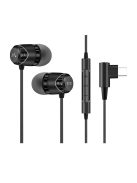SOUNDMAGIC E11D - Stereo Type-C connector 24Bit DAC digital In-Ear headphones with Mic. - Gunmetal