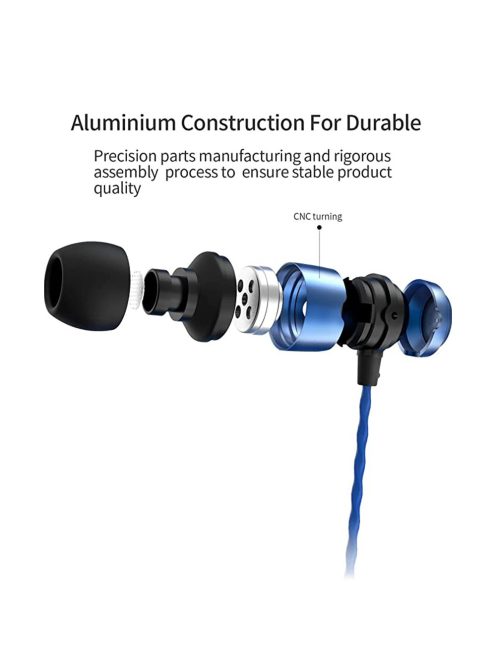 SOUNDMAGIC E50 - Stereo high quality In-Ear headphones for detailed music - Blue