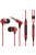 SOUNDMAGIC E50C - Stereo high quality In-Ear headphones for detailed music with Mic. - Red