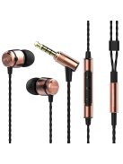 SOUNDMAGIC E50C - Stereo high quality In-Ear headphones for detailed music with Mic. - Gold