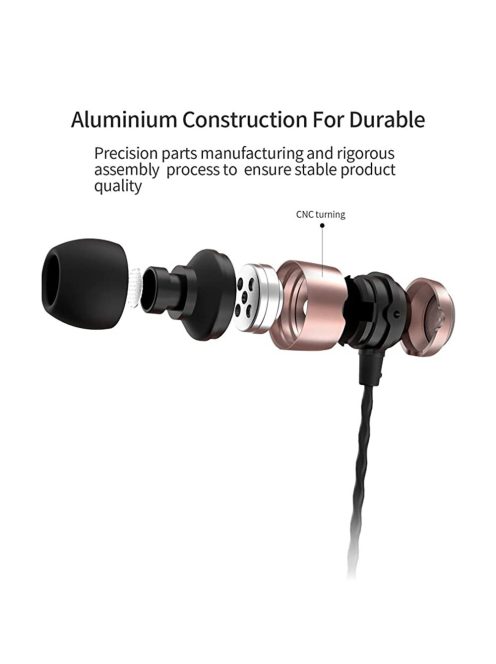 SOUNDMAGIC E50C - Stereo high quality In-Ear headphones for detailed music with Mic. - Gold
