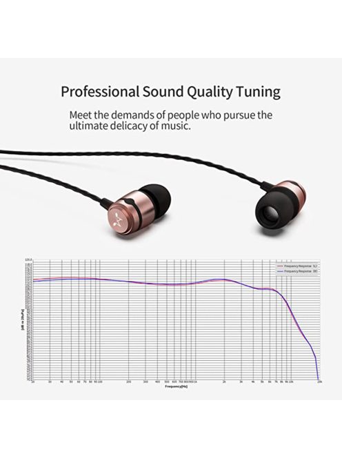 SOUNDMAGIC E50C - Stereo high quality In-Ear headphones for detailed music with Mic. - Gold