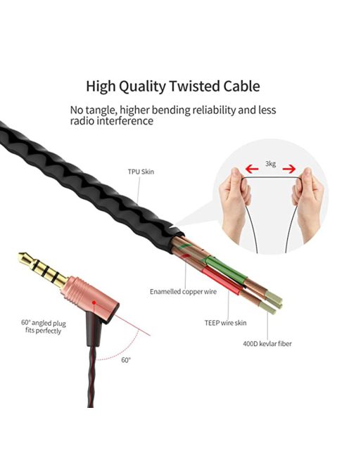 SOUNDMAGIC E50C - Stereo high quality In-Ear headphones for detailed music with Mic. - Gold