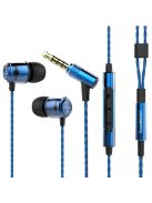 SOUNDMAGIC E50C - Stereo high quality In-Ear headphones for detailed music with Mic. - Blue