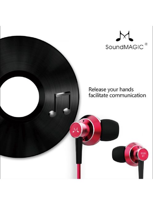 SOUNDMAGIC ES20BT - Bluetooth® extra bass custom driver In-Ear headphones  - Red